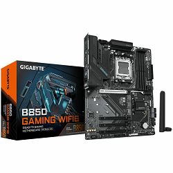 GIGABYTE Mainboard Desktop B850 GAMING WF6 (AM5, 4xDDR5, 1xDP, 1xHDMI, GLAN, WiFi6, BT5.3, 1x PCIe x16 5.0, 3xPCIe x16 supporting PCIe 3.0 x1, 3xM.2, 4xSATA3) ATX