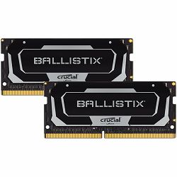 Crucial DRAM Ballistix Black 2x16GB (32GB Kit) DDR4 3200MT/s  CL16  Unbuffered SODIMM 260pin Black, EAN: 649528824462