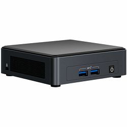 Intel NUC 11 Pro Kit NUC11TNHi5: Intel Core i5-1135G4, Intel Iris Xe Graphics, Dual HDMI 2.0b w/HDMI CEC, Dual DP 1.4a via Type C, Front: 2xUSB 3.2 Rear: 2xUSB 4 (type C), 1xUSB 3.2, 1xUSB 2.0 Interna