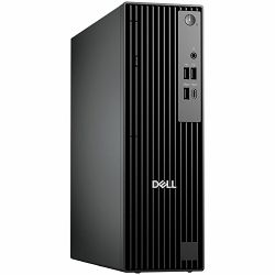 Dell Pro Slim QCS1255, 180W, AMD Ryzen 5 8600G (16 TOPS, 6 cores up to 5.0GHz), 16GB DDR5 4800MT/s, M.2 512GB SSD, AMD Integrated Graphics, Wi-Fi+BT, SD CR, DP/HDMI/USB-C/USB-A/RJ-45,Speaker, Mouse/Kb
