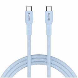 CANYON cable OnWire 60CL C-C 60W COLOR Braided 1m Light Blue
