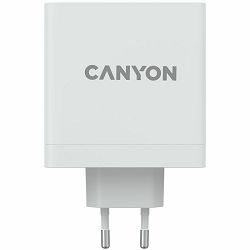 CANYON H-140-01, Wall charger with 1USB-A, 2 USB-C. Input:100-240V~50/60Hz, 2.0A Max. USB-A Output: 5V /9V /12V/20V /28V Max Output Current:5.0A max