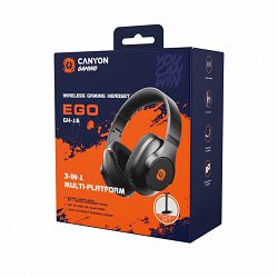 CANYON headset EGO GH-16 3in1 2.4Ghz+BT Black
