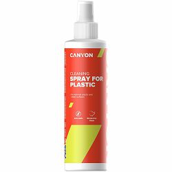 CANYON CCL22, Plastic Cleaning Spray for external plastic and metal surfaces of computers, telephones, fax machines and other office equipment, 250ml, 58x58x195mm, 0.277kg