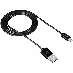 CANYON Lightning USB Cable for Apple, round, 1M, Black