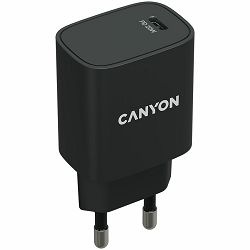 CANYON H-20, PD 20W Input: 100V-240V, Output: 1 port charge: USB-C:PD 20W (5V3A/9V2.22A/12V1.67A) , Eu plug, Over- Voltage ,  over-heated, over-current and short circuit protection Compliant with CE R