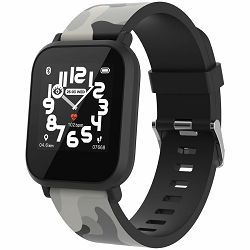 CANYON My Dino KW-33, Teenager smart watch, 1.3 inches IPS full touch screen, black plastic body, IP68 waterproof, BT5.0, multi-sport mode, built-in kids game, compatibility with iOS and android, 155m