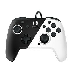 PDP NINTENDO SWITCH FACEOFF DELUXE CONTROLLER + AUDIO PDP BLACK & WHITE - 708056068769
