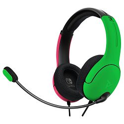 PDP NINTENDO SWITCH WIRED HEADSET LVL40 PINK / GREEN - 708056068042