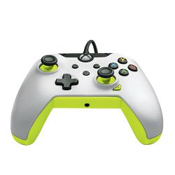 PDP XBOX WIRED CONTROLLER WHITE - ELECTRIC (YELLOW) - 708056069018