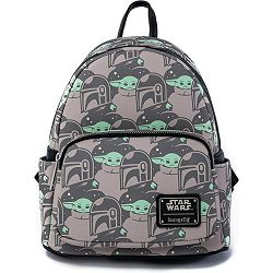 LOUNGEFLY STARWARS THE CHILD AOP MINI BACKPACK-CSK - 671803352520