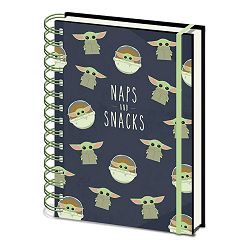 PYRAMID STAR WARS: THE MANDALORIAN (NAPS AND SNACKS) A5 WIRO NOTEBOOK - 5051265732545