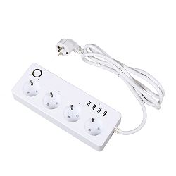 MOYE VOLTAIC SMART POWER STRIP V2 4 EU PLUGS + 4 USB PLUGS 3680W 16A - 8605042604890