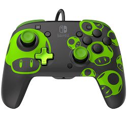 PDP NINTENDO SWITCH WIRED CONTROLLER REMATCH - 1UP GLOW IN THE DARK - 708056070328