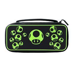 PDP NINTENDO SWITCH TRAVEL CASE PLUS - 1-UP GLOW IN THE DARK - 708056070076