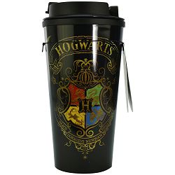 BLUE SKY HARRY POTTER SCREW TOP THERMAL FLASK - COLOURFUL CREST - 5056563712664