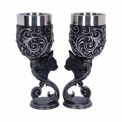 NEMESIS NOW FAMILIARS LOVE GOBLETS 18.5CM (SET OF 2) - 801269138394