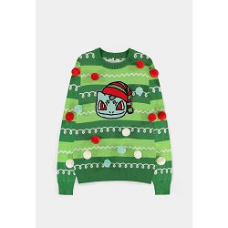 DIFUZED POKEMON - BULBASAUR PATCHED CHRISTMAS JUMPER - L - 8718526172881