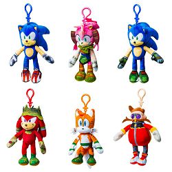 P.M.I. SONIC PRIME- CLIP ON PLUSH CHARACTER 15CM [ASSORTED] (S1) - 7290117585566