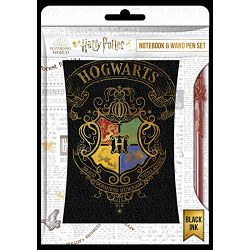 BLUE SKY HARRY POTTER NOTEBOOK & PEN SET - COLOURFUL CREST - 5056563713609