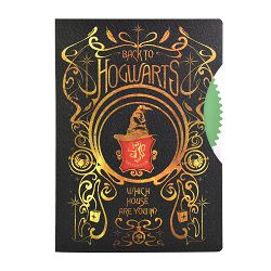 BLUE SKY HARRY POTTER SPINNER NOTEBOOK - COLOURFUL CREST - 5056563712824