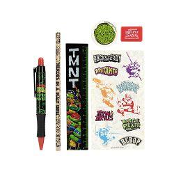 BLUE SKY TMNT STATIONERY SET - 5PC - MAYHEM - 5056563715740