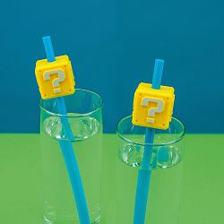 PALADONE SUPER MARIO QUESTION BLOCK STRAWS - 5055964714147