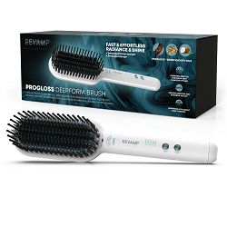 REVAMP PROGLOSS DEEPFORM CERAMIC STRAIGHTENING BRUSH - WHITE BR-1850 - 5010777157130