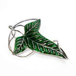 NOBLE COLLECTION - LORD OF THE RING - J - ELVEN LEAF BROOCH COSTUME - 812370016556