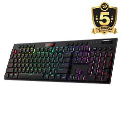 KEYBOARD - REDRAGON HORUS PRO K618RGB-PRO WIRED & 2.4G & BT RED SWITCH - 6950376721044