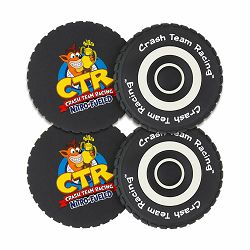 MERCHANDISE CRASH TEAM RACING TYRE COASTERS - 5056280406822