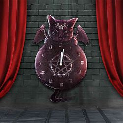 NEMESIS NOW MALPUSS TICKIN CLOCK MDF WALL CLOCK - 801269156282