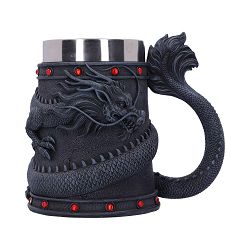 NEMESIS NOW DRAGON COIL TANKARD 16CM - 801269146122
