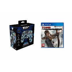 DRAGONSHOCK MIZAR WIRELESS CONTROLLER CAMO BLUE PS4,PC,MOBILE + PS4 TOMB RAIDER - 5425025595358