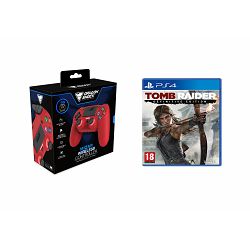 DRAGONSHOCK MIZAR WIRELESS CONTROLLER RED PS4,PC,MOBILE + PS4 TOMB RAIDER - 5425025595365