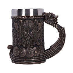 NEMESIS NOW BRONZE DRAKKAR VIKING TANKARD 15CM - 801269135003