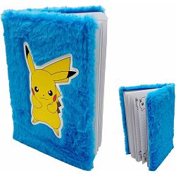 POKEMON - PIKACHU PLUSH NOTEBOOK A5 LIGHT BLUE - 3701638732918
