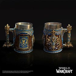 NEMESIS NOW WORLD OF WARCRAFT ALLIANCE TANKARD 16CM - 801269160081