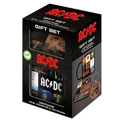 PYRAMID AC/DC CLASSIC ALBUMS GIFT SET - MUG, COASTER & KEYCHAIN - 5063457010003