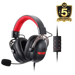 HEADSET - REDRAGON AURORA H376BR WIRED BLACK - 6950376720399