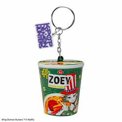 CINEREPLICAS: KPOP DEMON HUNTERS - SQUISHY KEYCHAIN  - ZOEY HAMBURGER NOODLES - 4895205625273