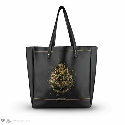 CINEREPLICAS: HARRY POTTER  - SHOPPING BAG - HOGWARTS - BLACK PU LEATHER - 4895205606371