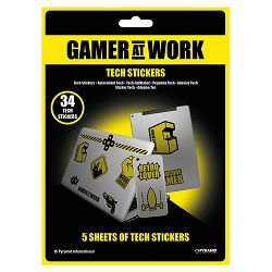 PYRAMID GAMER AT WORK TECH STICKERS - 5050293474137