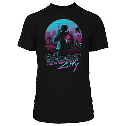 JINX CYBERPUNK 2077 DESTINATION NIGHT CITY PREMIUM TEE SMALL BLACK - 889343134357