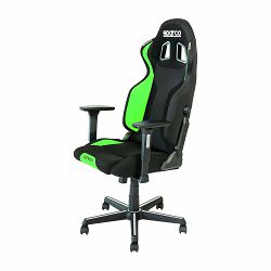 SPARCO GRIP gaming stol črno - zelene barve - 8033280310943