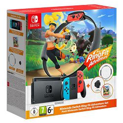 Nintendo Switch Console V1.1 + Ring Fit Adventures - 045496453350