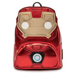 LOUNGEFLY MARVEL IRONMAN LIGHT-UP MINI BACKPACK - 671803377165