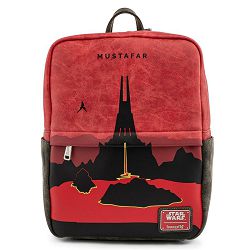 LOUNGEFLY STAR WARS LANDS MUSTAFAR SQUARE MINI BACKPACK - 671803380660