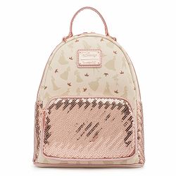 LOUNGEFLY DISNEY ULTIMATE PRINCESS AOP SEQUIN MINI BACKPACK - 671803378254