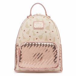 LOUNGEFLY DISNEY ULTIMATE PRINCESS AOP SEQUIN MINI BACKPACK - 671803378254